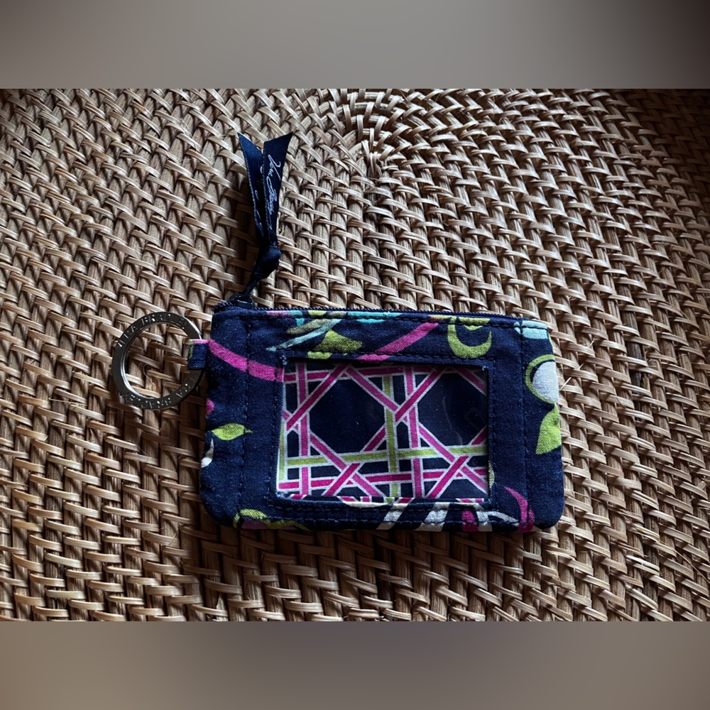 Vera Bradley Navy Floral ID Case